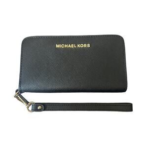 Michael Kors Black Smartphone Wallet Wristlet